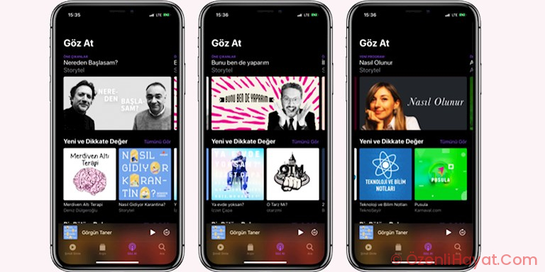 BAYRAMI APPLE POSCAST’LERİ GEÇİRMEYE NE DERSİNİZ?