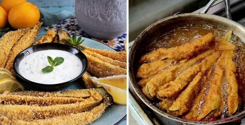 Dışı kıtır, içi yumuşacık lezzetli çıtır yelpaze patlıcan!