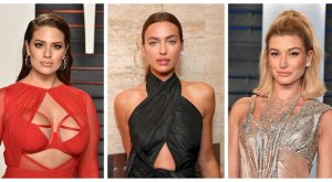IRINA SHAYK, ASHLEY GRAHAM VE HAILEY BIEBER SANAL PODYUMDA