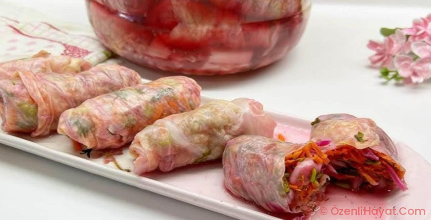 Kışa veda edin: Mevsimin son lahanalarıyla sarma lahana turşusu tanımı