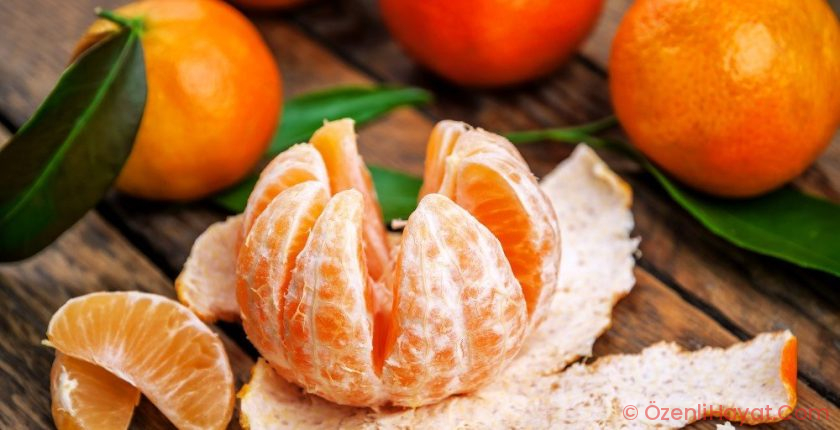 Mandalinanın beyaz kabuklarını soymayın!