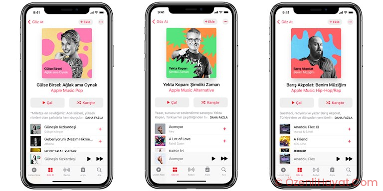 APPLE MUSIC’TE ÜNLÜ İSİMLERİN ÇALMA LİSTELERİNİ KEŞFEDİN