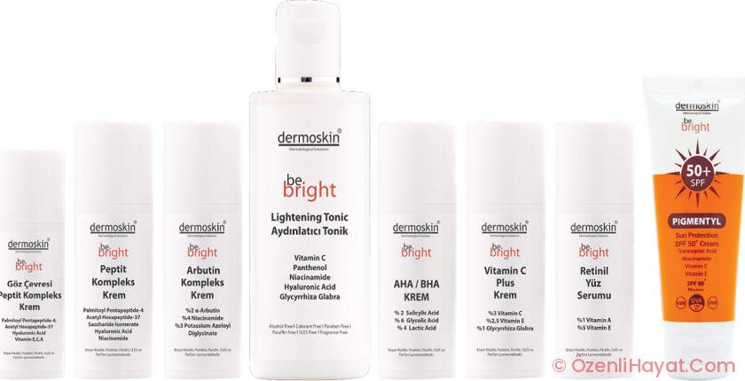 DERMOSKIN BE BRIGHT SERİSİNDEN LEKELER İÇİN BAKIM RUTİNLERİ DERMOSKIN BE BRIGHT SERİSİNDEN LEKELER İÇİN BAKIM RUTİNLERİ