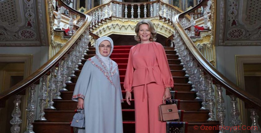 Emine Erdoğan Belçika Kraliçesi Mathilde’yi İstanbul’da ağırladı!