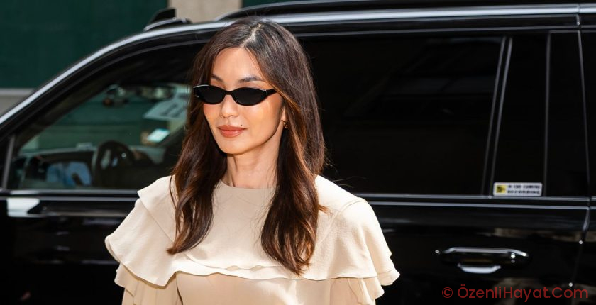 Gemma Chan Proves a Bridgerton-Worthy Romantic Blouse Can Work for the Office
