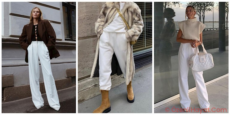 INFLUENCER’LARIN BEYAZ PANTOLON TARZLARINI DENİYORUZ INFLUENCER’LARIN BEYAZ PANTOLON TARZLARINI DENİYORUZ