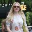 On Lindsay Lohan, a Floral Dress in Spring Really Is Groundbreaking
