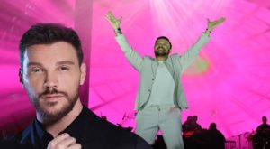 Şenlikte sürpriz! Sinan Akçıl yeni marşını birinci sefer seslendirdi