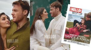 SEVİLEN DİZİ ÇİFTİ HANDE ERÇEL VE KEREM BÜRSİN BEST OF HELLO! KAPAĞINDA
