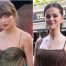 Taylor Swift and Selena Gomez Perfect the Metallic Wedding Guest Dress Formula