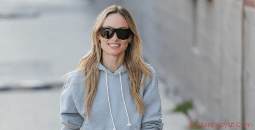 Olivia Wilde Just Turned a Gray Hoodie Into a Full Work Outfit